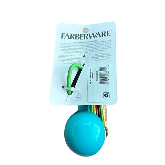 Farberware Professional Measuring Spoons Plastic Set 7 Kitchen Tools Multicolor - Picture 4 of 6